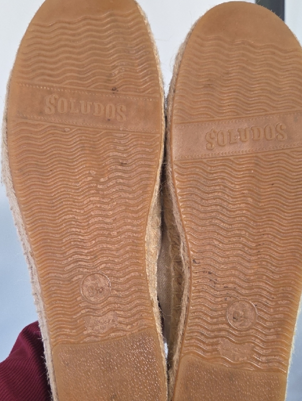 Soludos Cream Espadrille Slip-Ons with Cherry Embroidery Size 9.5 - Picture 5 of 6